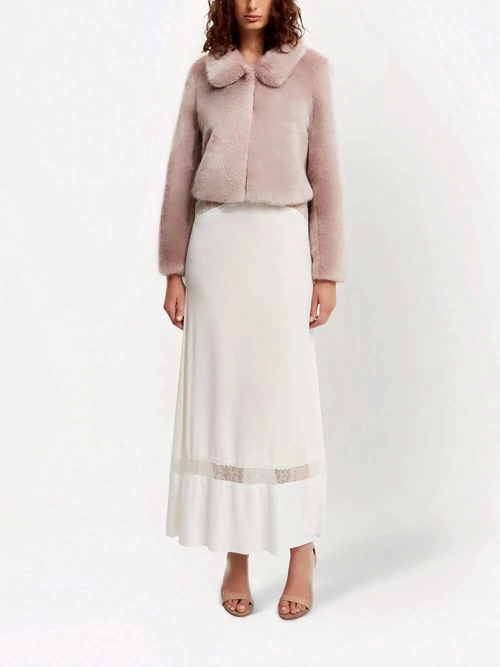 Unreal Fur Tirage Cropped Jacket in elderflower - never worn (NWOT)